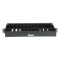 Organizador de Cables Horizontal PatchLink, Doble (Frontal y Posterior), Para Rack de 19in, 1UR