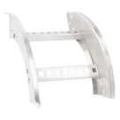 Curva Vertical Exterior / Perfil Z / Peralte 3 1/4\" / Ancho 9\" / Radio 8\" / Aluminio / NEMA VE1-VE2