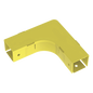Ángulo Recto a 90º Horizontal con Tapa, Para Canaletas FiberRunner™ 2X2, Color Amarillo