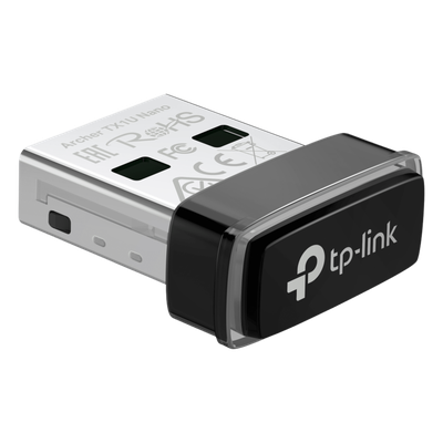 Adaptador USB Inalámbrico AX300 / Wi-Fi 6 2.4 GHz / 287 Mbps / Nano Size / OFDMA y MU-MIMO / Driver Pre-cargado / WPA2-PSK