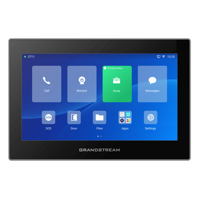 Estación de Intercomunicación SIP con Wi-Fi 6, Bluetooth y Control Total para Agendamiento de Salas y Edificios Inteligentes (Color Negro)