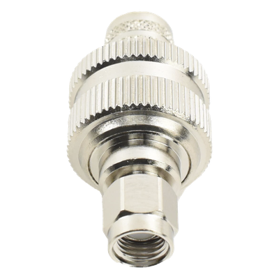 Conector SMA Macho Inverso de Anillo Plegable para RG-8/U, 9913, LMR-400, Níquel/ Oro/ Teflón.