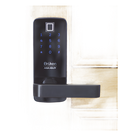Cerradura Electrónica con Manija / Biométrico / Tarjeta / Contraseña / 99 Usuarios / 6 V DC / Madera