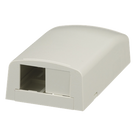 Caja de Montaje en Superficie / 2 Módulos Mini-Com / ABS / 49.5 x 27 x 92.7 mm / Blanco Mate