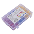 Juego de Terminales / 580 Piezas / AWG 22-10 / Forro Termoestable / Caja Organizadora