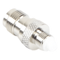 Adaptador en Línea, de Conector TNC Hembra a FME Hembra, Niple Europeo, Níquel/ Oro/ Teflón.