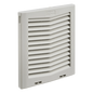 Rejilla de Escape Para Ventilador con Filtro HG, Protección IP54, Compatible con Ventiladores HF10 de 10 in, De Plástico, Color Gris Claro
