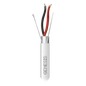 Bobina de 305 Metros (1000 Pies) de Cable 2 x 22 AWG BLINDADO / RISER / Color Blanco / Para Aplicaciones de Audio, Seguridad y Control