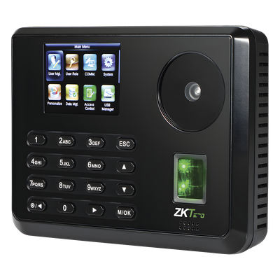 Terminal Biométrica de Palma y Huella / 600 Palmas 3,000 Huellas / Pantalla 2.8\" / TCP/IP USB / 100,000 Eventos