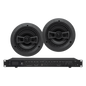 Amplificador de Audio con 2 Bocinas SP6 | 2 x 60W | Baja Impedancia 4 - 8Ω | Reproductor Bluetooth, USB, SD | Efectos Integrados Delay, Echo, Repeat