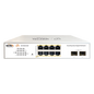 Switch Administrable PoE  / 8 puertos PoE af/at Gigabit /  2 x SFP Gigabit / Administración Cloud Gratuita / Presupuesto 120 W