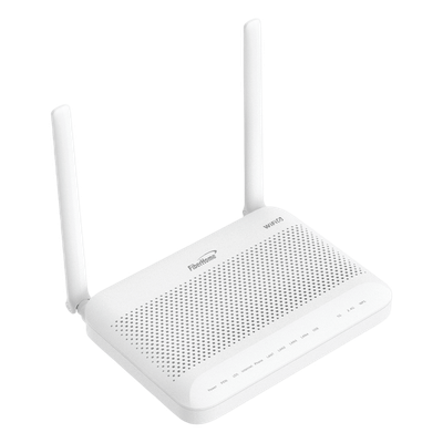 ONU GPON WiFi (2.4/5 GHz), 2 antenas de 5 dBi, Compatible con OLT de Terceros, MIMO 2x2, 4 puertos Gigabit + 1 POTS + USB, conector SC/UPC (Gestión WAN desde la Interfaz de la ONU)