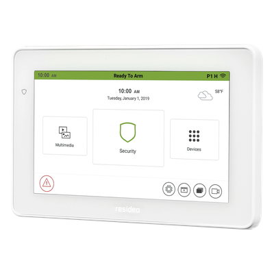 Pantalla táctil controladora de automatización y seguridad con Z-Wave Plus, compatible con paneles VISTA