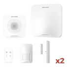 Kit de Alarma Inalámbrica / 16 Zonas / Wi-Fi y GSM 3G/4G / Alcance 1,200 m (3,937 ft) / PIR 10 m (32.8 ft) 90° / Compatible Hik-Connect