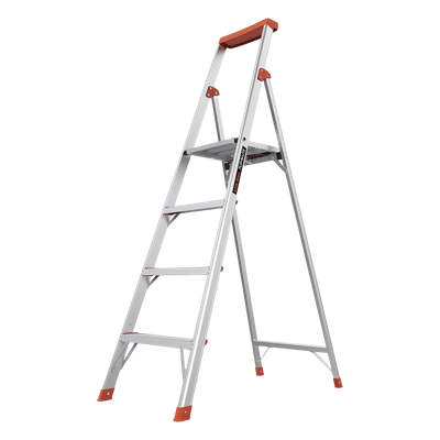 Escalera con 4 peldaños de 1.8 metros de aluminio.