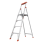 Escalera con 4 peldaños de 1.8 metros de aluminio.