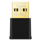 Mini Adaptador USB inalámbrico doble banda AC 600 Mbps, antena onmidireccional.