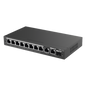 Switch Administrable con 8 puertos Gigabit PoE, 2 Uplinks Gigabit (1 SFP), gestión gratuita desde la nube