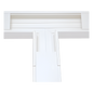 Sección en \"T\" color Blanco de PVC auto extinguible, para canaleta TEK-100 (5576-13100)