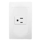 Contacto Sencillo / 127 V~ 60 Hz / 15 A / 2P+T / 11.8 x 7.8 x 3 cm / 4.6 x 3.1 x 1.2 in / Blanco