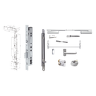 Kit de Cerradura Electrificada / Control de Acceso Integrado / Barra Antipánico / Perfil Angosto / Acero Inoxidable