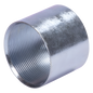 Cople 1 1/2\" (38mm) pared gruesa con rosca galvanizado etiqueta amarilla