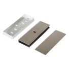 Montaje Tipo U para Puerta de Vidrio / Ajustable 9~13 mm / Compatible con Chapa Electromagnética / Instalación Rápida