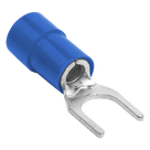 Terminal Horquilla Aislada / 18-14 AWG / Cobre Electrolítico / Paquete 25 Piezas / Azul