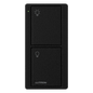 Control Pico inalámbrico de 2 botones para encender y apagar iluminación en sistemas Lutron como Caseta Wireless y RadioRA 2, color Midnight satinado