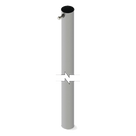 Sección de Mástil Telescópico / 3 m (9.8 ft) de Altura / Diámetro 1 1/2\" / Acero Galvanizado / Diseño Plegable