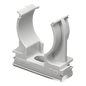 Soporte de presión (Abrazadera), PVC Auto-extinguible, abierto para tubería de 16 mm