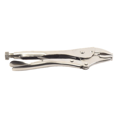 Pinza Perra Ajustable de Presión de 10”. Quijada Curva con Corta Alambre. Acero CR-V