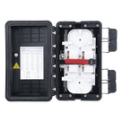 Caja de Distribución de Fibra Óptica / 96 Empalmes / IP65 Exterior / 4 Charolas / Polipropileno + Fibra de Vidrio UV / 2 Entradas 8-20mm y 5-16mm