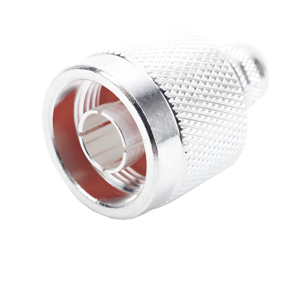 Conector N Macho de Anillo Plegable en Cables con Conductor Central AWG-11 ó 13 tipo RG-8/U (BELDEN 8237), RG213/U (8267), RG214 (8268).