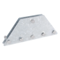Placas igualadoras con tornillería y separadores, para 6 retenidas. Galvanizado en inmersión.