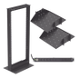 Kit de Rack Estándar 19\", 24 UR con 2 Charolas  y PDU (8 tomas). Ideal para UPS y Servidores tipo Torre.