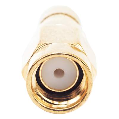 Conector SMA Macho Inverso de Anillo Plegable para Cables RG-8/X, LMR-240, 9258, Oro/ Oro/ Teflón.â€‹