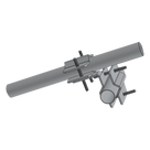 Herraje Adaptador Cruzado / Unión Perpendicular / Acero A-36 Galvanizado / Tubos 7/8\" a 2\"