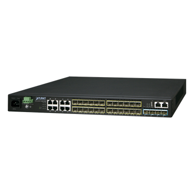 Switch Administrable L3 16-Puertos 100/1000X SFP, 8-Puertos Gigabit TP/SFP, 4-Puertos 10G SFP+ Stackable