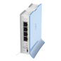 (hAP lite TC) 4 Puertos Fast Ethernet, Wi-Fi 2.4 GHz 802.11 b/g/n y base tipo Torre