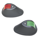 Set de Luces Verticales de Navegación / Rojo y Verde / 2 MN / Embarcaciones < 20 m (65.6 ft) / 12 VDC / LED 8 W / Carcasa Negra