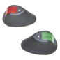 Set de Luces de Navegación Verticales Rojo / Verde con Carcasa en Color Negro para Embarcaciones a Motor de Menos de 20 Metros