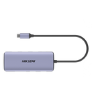 Hub USB-C 8 en 1 / HDMI 4K@30Hz / 3x USB 3.0 5 Gbps / Lector SD + Micro SD / PD 100W / Aluminio 112 mm (4.4 in)