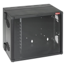 Gabinete de Pared 19in / 12 UR / Profundidad Extendida 635 mm (25 in) / Puerta Vidrio Templado / NEMA 12 / Montaje Sin Herramientas