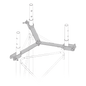 Brida para sujeción de retenida compatible con tramos STZ90G, Galvanizado por Inmersión en Caliente.