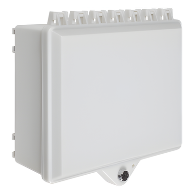 Gabinete de Policarbonato Blanco Súper Resistente, para Uso en Interior o Exterior, Cerradura con Llave