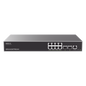 Switch Capa 3 PoE+ Administrable / 8 puertos 10/100/1000 Mbps + 2 Puertos SFP+ de 10 Gigabits / Hasta 120W / Compatible con GWN Cloud.