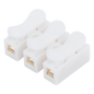 Conector tipo PUSH de 3 Contactos / Para una Conexión Rápida / Puentes de Cables