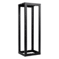 Rack de Cuatro Postes Estándar de 19\", Rieles Con Orificio Para Tuerca Enjaulada, Profundidad Ajustable de 23 a 42 in, 45 Unidades de Rack, Color Negro