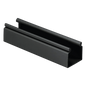 Canaleta FiberRunner™ 2X2 sin Tapa, de PVC Rígido, Sin Orificios de Montaje, Color Negro, 1.8 m de Largo